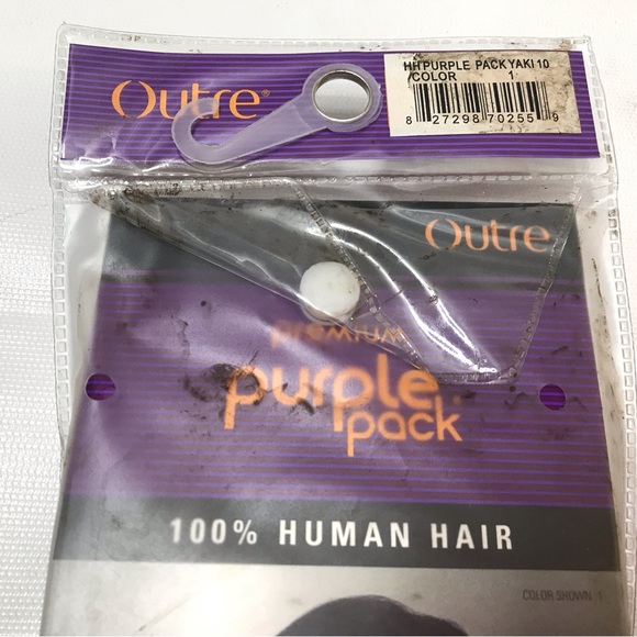 10” Outre Premium Purple Pack 100% Human Hair Yaki Weave Extension - Picture 14 of 15